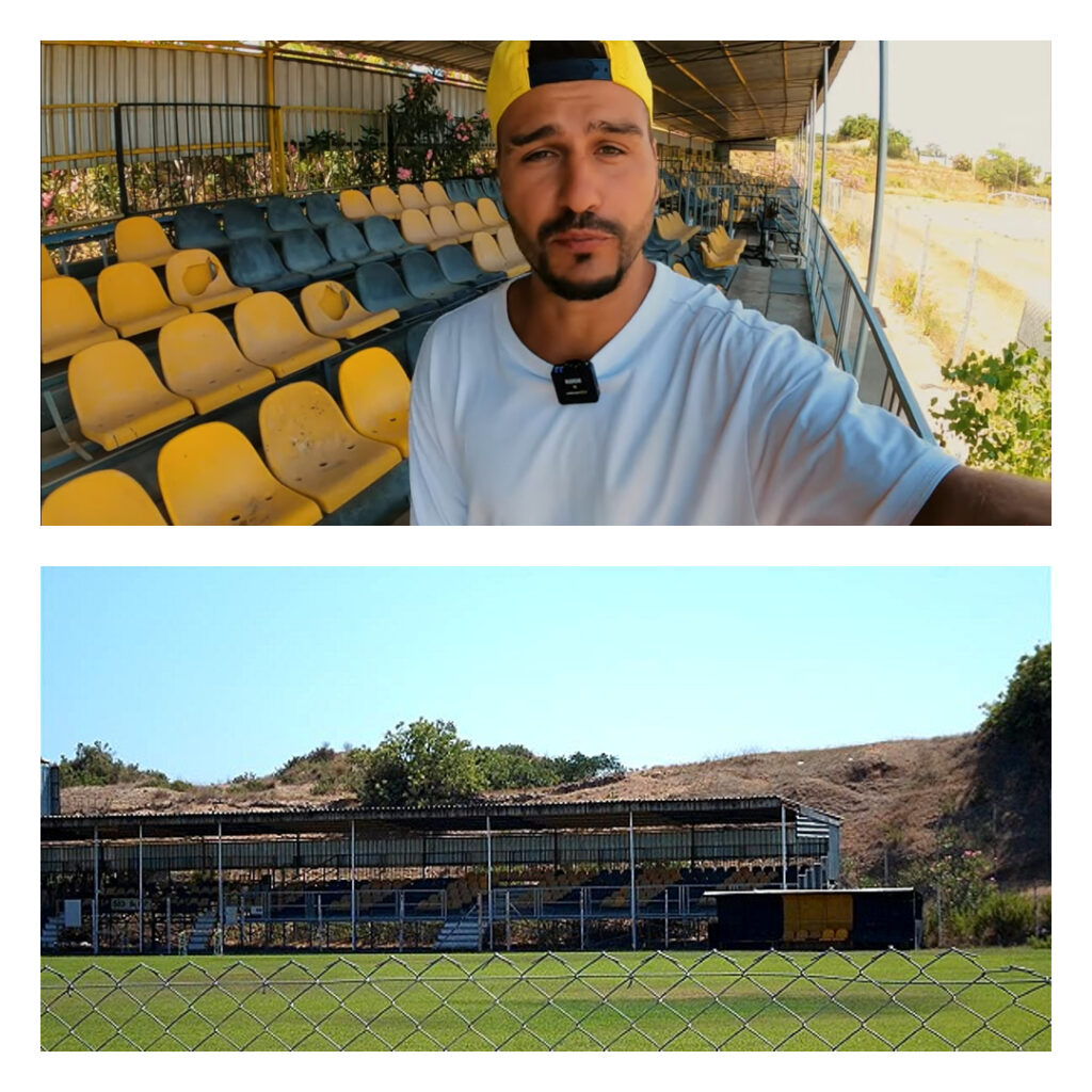 Сверху – стадион из видео Савы, снизу – Side Atatürk Stadı в Анталье