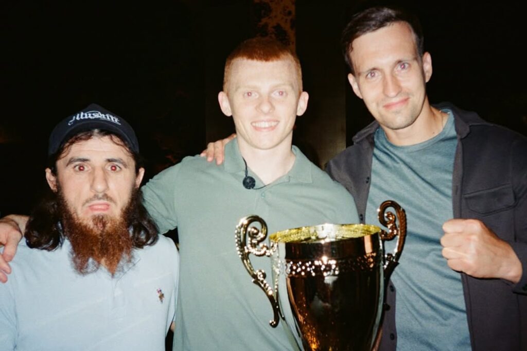 Магомедрасул Рабаданов, Кирилл Бельский и Николай Бобылев (слева направо) примут участие в шоу «Титаны. Битва сезонов» на ТНТ